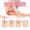 KREQU Wax Heater Machine Roller Wax Warmer Kit for Hair Removal,Includes Wax Warmer, Refill Cartridges, and Wax Strips Wax for Women All Skin Types Waxing Kit(wax roll on machine) (3)
