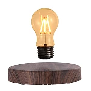 Zwevende gloeilamp, LED-lamp bureaulamp, magnetische zwevende zwevende draadloze, 360 graden draadloze automatische…