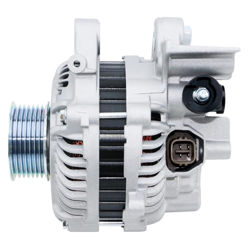 Image of BDELI Alternator 11176N New fit for 1.8L L4 2006-2011 Honda Civic, 7-Groove Pulley, 80A 12V, EX LX Coupe Sedan: 11176, 31100RNAA01, 31100RNAA01RM, 31100RNAA012M2, AHGA67, High Output