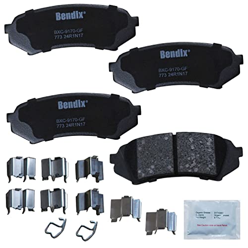 Image of Bendix Priority1 CFC773 Ceramic Rear Brake Pads for Lexus LX470 2007-1998, Toyota Land Cruiser 2007-1998