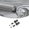 Linskip Durable Aluminum Hood Latches Locking Kit Replacement for 2018-2025 Jeep Wrangler JL 4XE & Gladiator JT - Exterior Accessories Pair - Easy Installation & Stylish Design