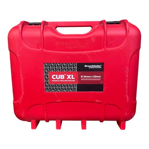 Image of CUB XL Magnetic Drill Machine 36 mm x 50 mm Magnetic Core Drill Machine Magnetic Drilling Machine 36 mm Diametre 50 mm Depth Of Cut 1100 Watt Red & Black