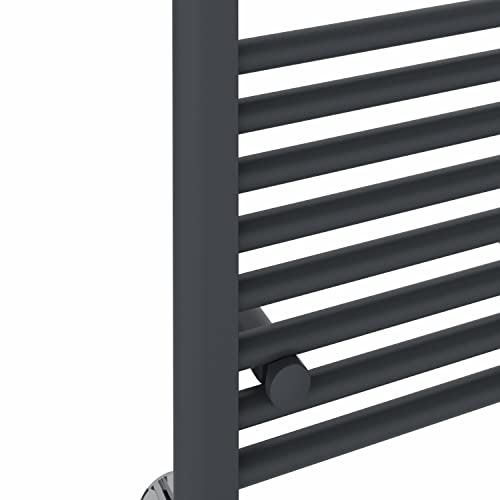 Radiador de baño contra la humedad toallero recto antracita NRG 1400x600 mm eficiente 6