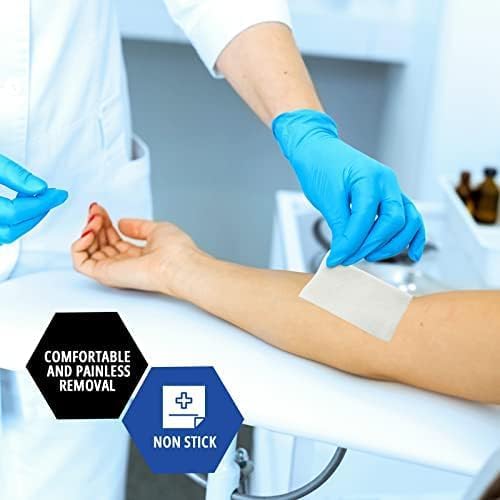 Miniatura 2 de MED PRIDE Almohadillas antiadherentes estériles para heridas, altamente absorbentes, sin dolor, envueltas individualmente (2 x 3 pulgadas (paquete