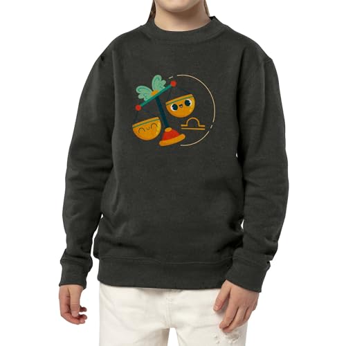 Sweatshirt Enfant Balance Signe Astrologie Anti-Irritation - Pull Molleton Doux - 3