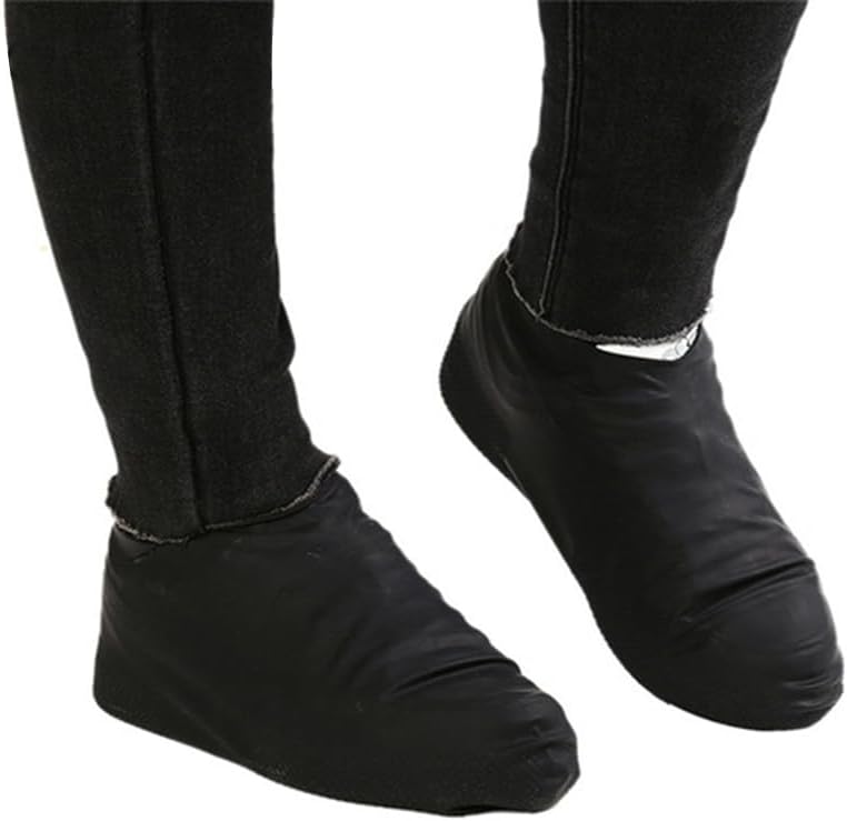 ARTIBETTER Waterproof Rain Shoes Covers Latex Slip-Resistant Rain Boot Overshoes size L Adjustable Elastic Shoe Covers for Outdoor Walking Travel and Indoor Floor Protection 2 Pairs image 4