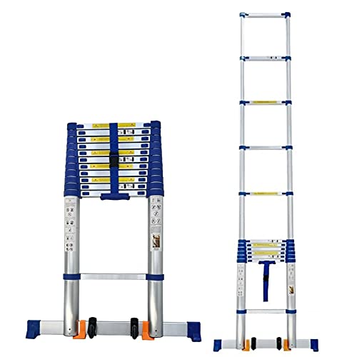 Aluminum Telescoping Ladder 21.6FT for Roof Top Tent, RV Attic, Home Loft - Heavy Duty Extension Ladder, Load Capacity 150kg, Portable &amp; Adjustable Design