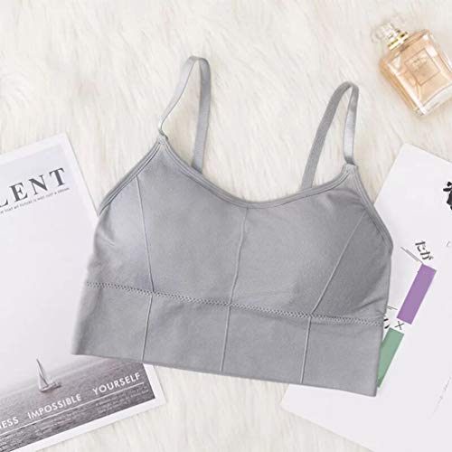 KesYOO 3 peças de sutiãs esportivos respiráveis com gola V e sutiã de fitness para mulheres e menina