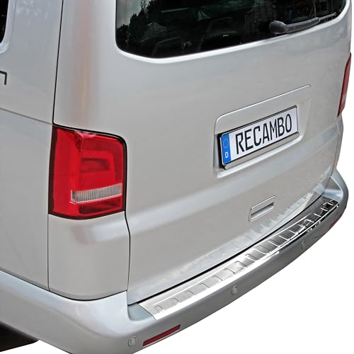 Protector Para Parachoques Trasero De VW T4 Multivan Caravelle (1996-2003) – Acero Inoxidable Cepillado, Antirrayaduras Y Fácil De Instalar Con Cinta 3M