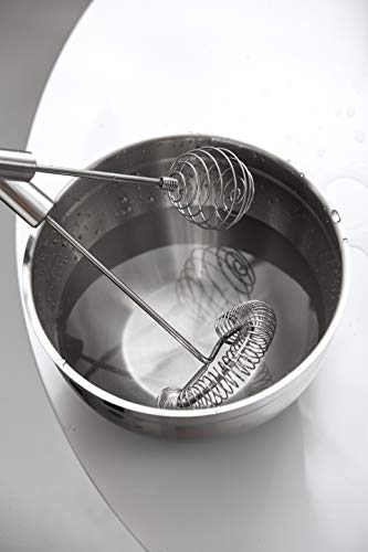 Tafond Kitchen Whisk Spiral Egg Beater Spring Sauce Whipper For Blending Mixing Stirring, Non-Stick Stainless Steel, 11.2 Inch #TOP1