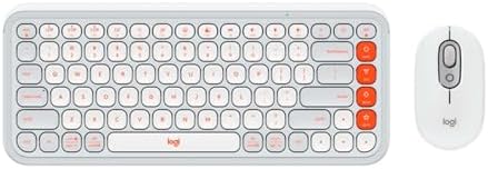 Combo Teclado e Mouse sem fio Logitech POP Icon com Teclas e Botõ...