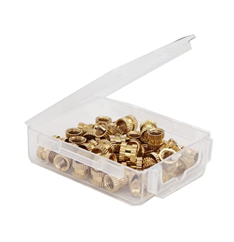 Cseao 120Pcs M3 X 3 X 5Mm Female Press In Thread Brass Heat Set Inserts Embedment Nuts For 3D Printer Laptop Plastic #TOP5