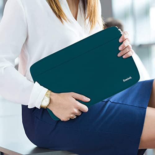 Image of Laptop Case 14 inch, Durable Shockproof Protective Notebook Cover Bag with Accessory Pocket, Carrying Laptop Sleeve Compatible for MacBook HP Lenovo Dell Asus Acer, Cyan Color