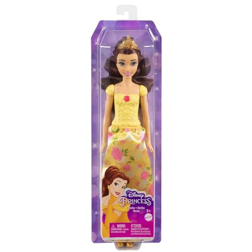 Disney Princess Toys, Posable Belle Fashion Doll with Clothing and Accessories Inspired by The Movie, Gifts for Kids