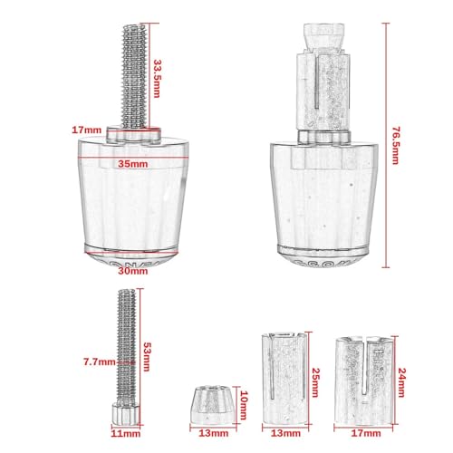 Leviers d'embrayage de frein TMAX 530 et 560 en aluminium CNC avec poignées