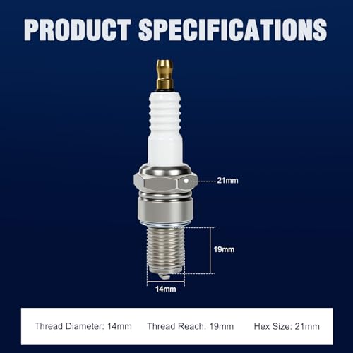 Image of BR8ES Spark Plug for NGK 5422 BR8ES Kawasak Yama Polaris KDX220R CR250 WR250 RT180 Dirt Bike Motorcycle Marine ATV 2 PACK