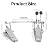 RANMING Double Bass Drum Pedals Direct Drive Bass Drum Pedal Kick Drum Pedal with Two-Sided Beater Non-Slip Footplate Upgrade Double Kick pedal Set for Drum Set and Electronic Drums Beginner Drummers #5