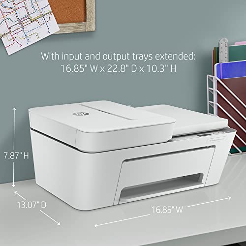H-P All In One Printer Wireless Inkjet Photo Printer, Print, Scan, Copy, Fax And Mobile Printing With Auto Document Feeder Includes 6 Feet Neego Printer Cable - White #TOP3