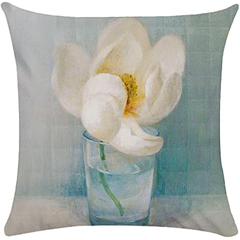 Pillow Case Flower Plant Soft Cushion Cover Plush Pillowcase Lumbar Cushion Cover Pillow Covers Home Decor Car Seat blue 2pcs 45 * 45cm 11 Cover