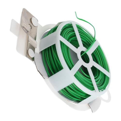 ifundom 園芸用ツイスト 緑色耐錆ワイヤー 柔軟多機能固定バンド ガーデン植物誘引 支柱補助 盆栽トレーニング用