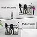 FUNKYLEE Hair Tool Organizer, 3 in 1 Metal Hair Dryer Holder Wall Mounted for Flat Iron, Curling Iron, Straightener, Styling Tools Bathroom Storage and Organizer (Black)