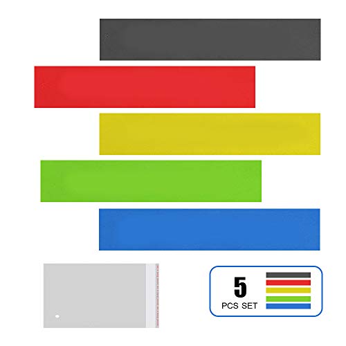 Anself 5Pcs Colorido Workout Resistance Band Loop Set Fitness Yoga Booty Leg Exercise Band Kit