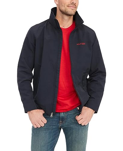 Image of Tommy Hilfiger Men's Lightweight Waterproof Regatta Bomber Jacket