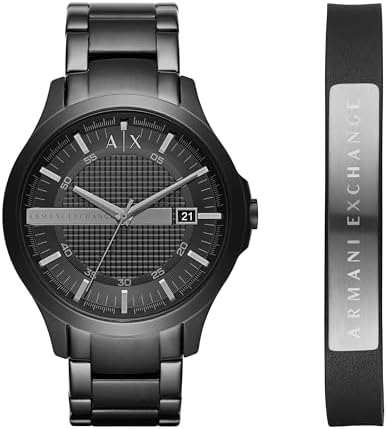 A|X Armani Exchange Men's Watch, Three-Hand Stainless Steel Watch for Men