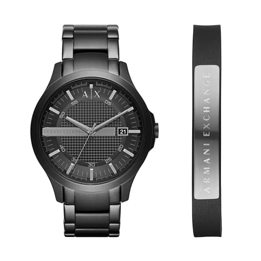 AX ARMANI EXCHANGE Men's Stainless Steel Watch & Bracelet Gift Set (Model: AX7101)
