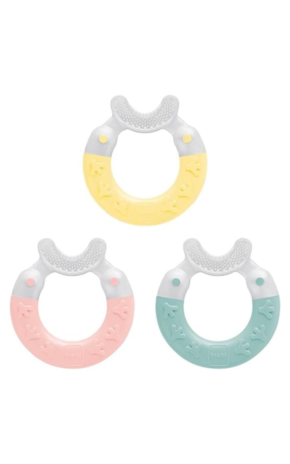 MAM, 3+ Months Cleaning Teether (Random Colour) - Massages Gums and Cleans First Teeth