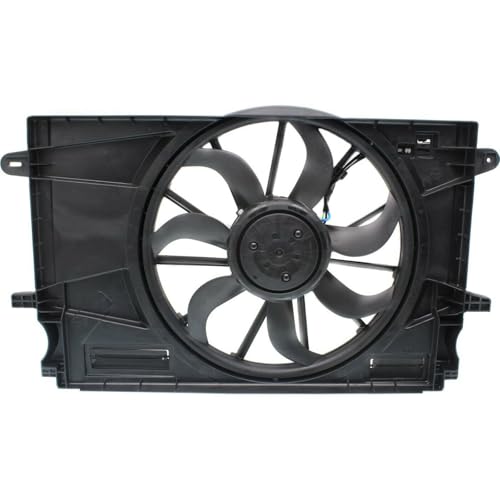 DUST GLOW Radiator Cooling Fan Assembly for Chevy for Cruze 2016 Automatic Transmission GM3115290 39012568 230-0154