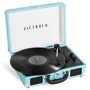 Victrola Journey+ Bluetooth Suitcase Record Player, Turquoise (VSC-400SB-TRQ-SDF)