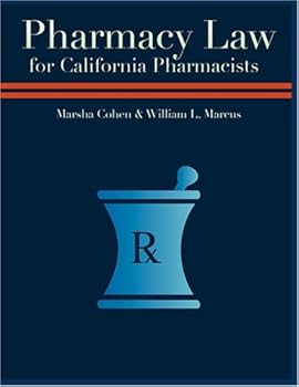 Paperback Pharmacy Law for California Pharmacists Book