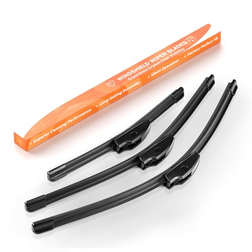 GEARMONSTER Scheibenwischer Wischerblätter Vorne + Hinten Satz Autoscheibenwischer Heckscheibenwischer Wischerblätter-Set für VW Golf 4 / IV 1997-2005 (3er Set: 480mm/530mm/330mm)