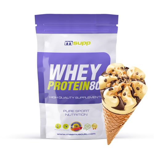 MM Supplements - Proteína Whey 80 - Bote de 1 Kg - Proteína Suero de Leche - Batido para Ganar Masa Muscular - Ayuda en la Recuperación Muscular - Sabor Helado de Vainilla MM Supplements - Proteína Whey 80 - Bote de 1 Kg - Proteína Suero de Leche - Batido para Ganar Masa Muscular - Ayuda en la Recuperación Muscular - Sabor Helado de Vainilla