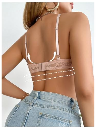 Image of SOLY HUX Women's Sexy Lace Bras Underwire Everyday Bra Comfort Push Up Bralettes