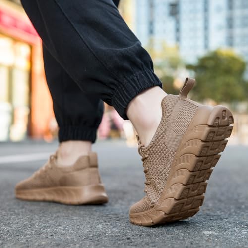 Image of Men Running Tennis Shoes Gym Fashion Sneakers Walking Workout Shoes Athletic Slip on Breathable Mesh Comfortable Lightweight Casual Sport Shoe