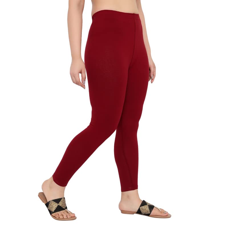 Image of NGT Super Cotton (Pack of 3) Ankle Length Leggings for Women and Girls.