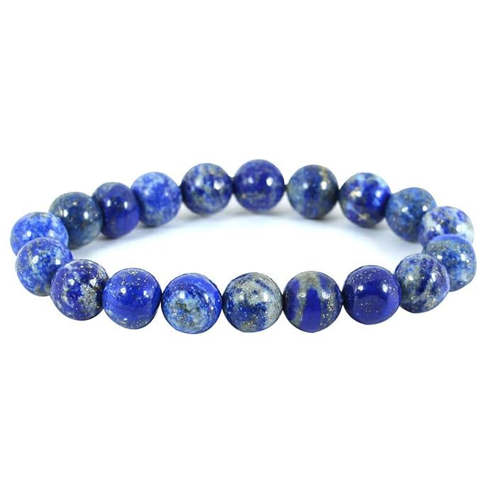 Natural Lapis Lazuli Crystal 10mm Certified Bracelet for Healing and Meditation - Manifest Abundance, Positivity, Good Luck, Health and Wealth (B0CNGYXM94) Amazon Price History, Amazon Price Tracker