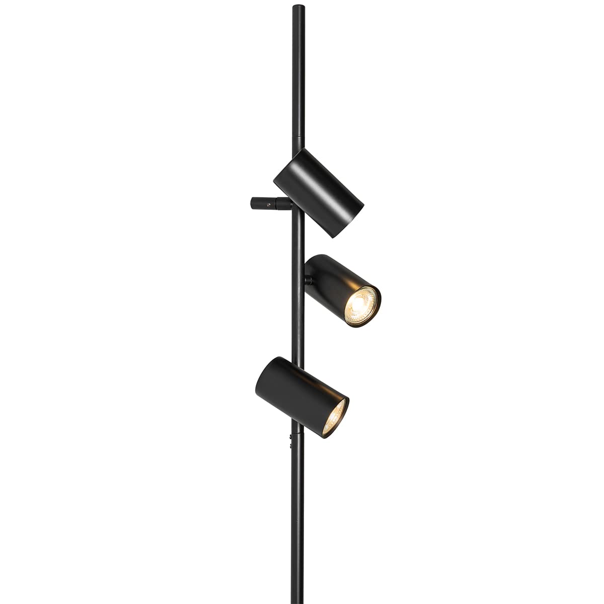 Qazqa jeana luxe - Applique con interruttore Moderno - 3 luce - L 14 cm - Nero - Moderno - Soggiorno I Camera da letto I Sala da Pranzo I Cucina
