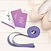 Ballet Stretch Band for Dance, Gymnastics, Cheerleading and Yoga - Increase Flexibility and Improve Your Splits - Includes a Set of Stretching Cards and Travel Bag
