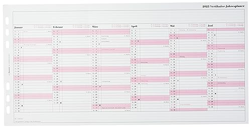 FILOFAX Calendar Insert A5 Professional Year Planner (German) 2025, Pastel Shades