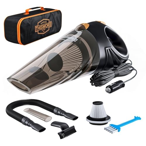 Mini 12V Cyclonic Suction Car Vacuum