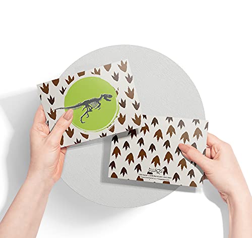Image of Twigs Paper Jurassic Joy Thank You Cards, 12 Dinosaur Note Cards