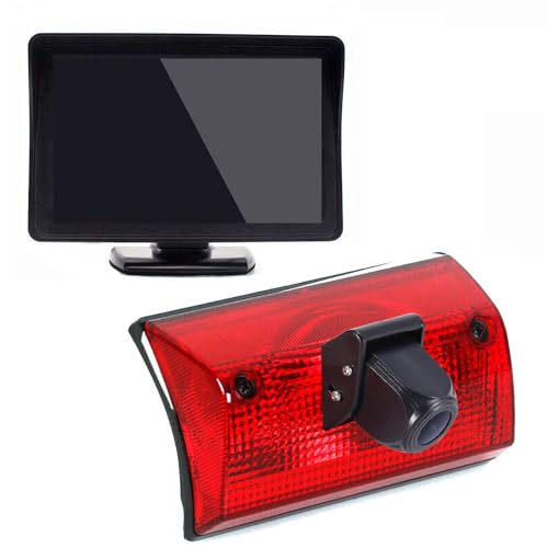 Image of 3rd Brake Light Reversing Camera Brake Lamp Parking Camera+4.3 inch LCD Monitor Replacement for Mercedes Freightliner Sprinter 2500 3500 /Dodge Cargo /Mercedes-Benz Sprinter W901 W902 W903 W904