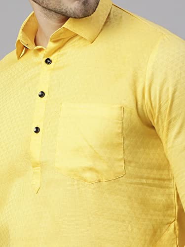 Image of Rajubhai Hargovindas Men's Festive Cotton Pathani Kurta