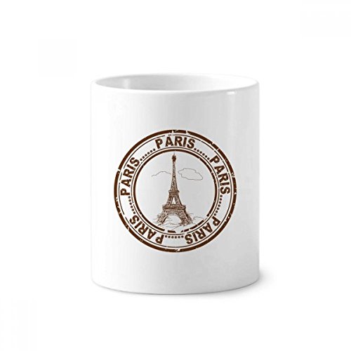 Gobelet céramique Paris Tour Eiffel : fini le désordre sur le lavabo