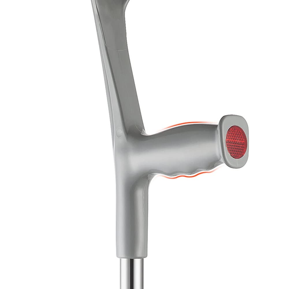 Stampelle Ortopediche Regolabili per Adulti, Coppia di stampelle per avambraccio in Alluminio, Stampelle canadesi per Adulti o Bambini con Altezza 145-180 cm, 2 unità