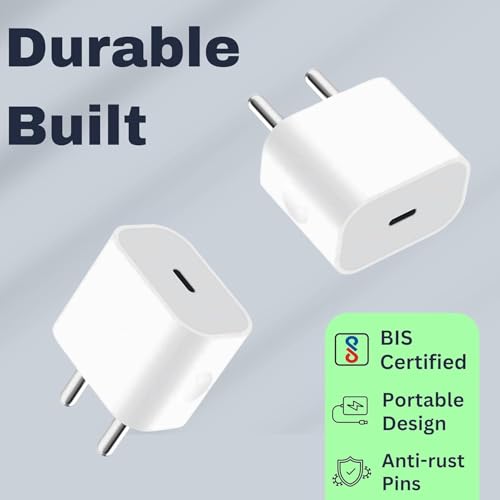 Image of RAVIAD 20W Original (MFi-Certified) Super Fast Charger Adapter Compatible with iPhone 17 Pro Max /17 Pro /17 Air /17, iPhone 16 Pro Max /16 Pro /16 Plus /16 & 15 /14 /13 /12 /11 /X /8 Series by Sakit
