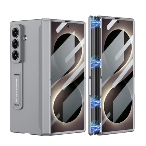 Coque Samsung Galaxy Z Fold 8 Ultra Gris à charnière magnétique